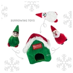 Snuggle Friends Christmas Burrowing Santa House-dog-The Pet Centre
