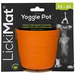 LickiMat Yoggie Pot Orange-dog-The Pet Centre