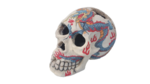 Skull painted 15cm-fish-The Pet Centre