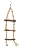 Natural Rope Ladder 3 Rung - 40cm-bird-The Pet Centre