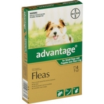 Advantage Flea Treatment for Small Dogs & Puppies under 4kg 4 pack-dog-The Pet Centre