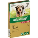 Advantage Flea Treatment for Dogs 10-25kg 4 pack-dog-The Pet Centre