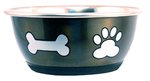 Stainless Steel Durapet Fashion Bowl - Grey 950ml-dog-The Pet Centre