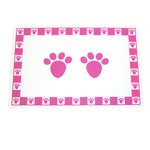 Pet Paws Pink Placemat-dog-The Pet Centre