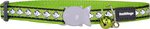 Red Dingo Cat Collar Reflective Fish Lime Green 12mm x 20-32cm-cat-The Pet Centre