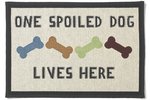 Tapestry Placemat - "One Spoiled Dog Lives Here"-dog-The Pet Centre