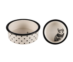 Cat Dish - Zentangle 12cm -cat-The Pet Centre