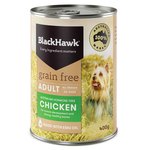Black Hawk Dog Grain Free Chicken Can 400g-dog-The Pet Centre