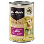 Black Hawk Dog Grain Free Lamb Can 400g-dog-The Pet Centre