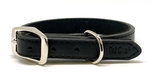 Pet One Leather Dog Collar Single Stud 55cm Black-dog-The Pet Centre