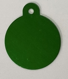Personalised IMARC Circle Tag Large Green-dog-The Pet Centre