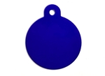 Personalised IMARC Circle Tag Large Purple-dog-The Pet Centre
