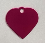 Personalised IMARC Heart Tag Small Pink-dog-The Pet Centre