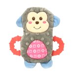 Snuggle Friends Puppy Monkey W Teether-soft-toys-The Pet Centre