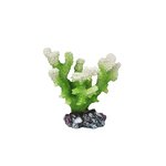 Aqua Care Ornament Coral Green/White-ornaments-The Pet Centre