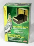 Cockatiel Deluxe Outside Bird Bath-bird-The Pet Centre