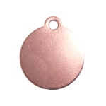 Personalised iMarc Circle Tag Large Rose Gold-dog-The Pet Centre