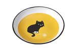 Tangled Kitty Saucer - Yellow 13cm-cat-The Pet Centre