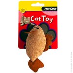 Pet One Cat Toy - Plush Cork Fish 12cm-plush-The Pet Centre