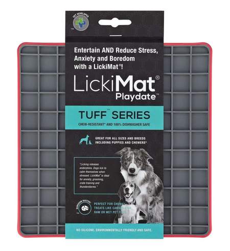 LickiMat Tuff Playdate Red