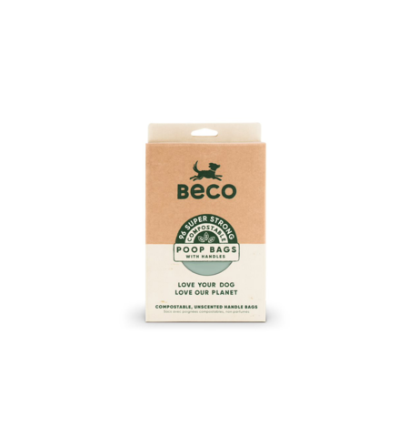 Beco Poop Bags Compostable with Handle - 96pk