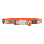 Red Dingo Cat Collar Fang It Orange 12mm x 20-32cm-cat-The Pet Centre