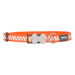 Red Dingo Dog Collar Reflective Ziggy Orange Large 25mm x 41-63cm-dog-The Pet Centre