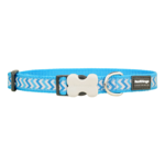 Red Dingo Dog Collar Reflective Ziggy Turquoise Large 25mm x 41-63cm-dog-The Pet Centre