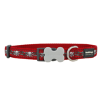 Red Dingo Dog Collar Skulls & Roses Large 25mm x 41-64cm-dog-The Pet Centre