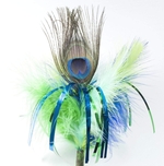 Go Cat Long Sparkling Peacock Teaser 91cm-cat-The Pet Centre