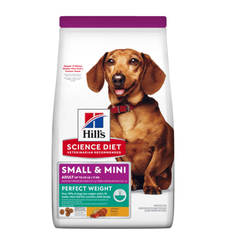 Hill's Science Diet Adult Perfect Weight Small & Mini Dry Dog Food 1.81kg