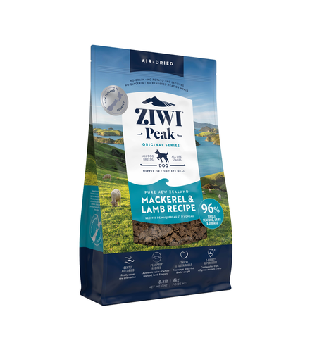 Ziwi Peak Air-Dried New Zealand Mackerel & Lamb Dog Food 4kg