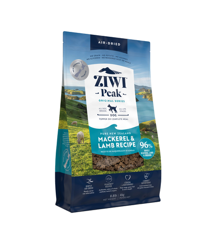 Ziwi Peak Air-Dried New Zealand Mackerel & Lamb Dog Food 4kg