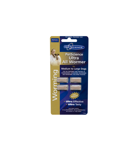 Pet Science Ultra All Wormer for Medium and Large Dogs