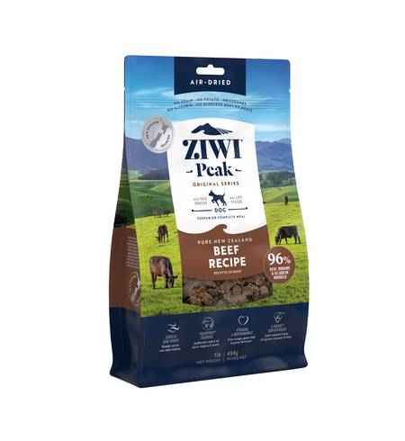 Ziwi Peak Air Dried Beef Dog Food 454g