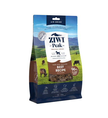 Ziwi Peak Air Dried Beef Dog Food 454g