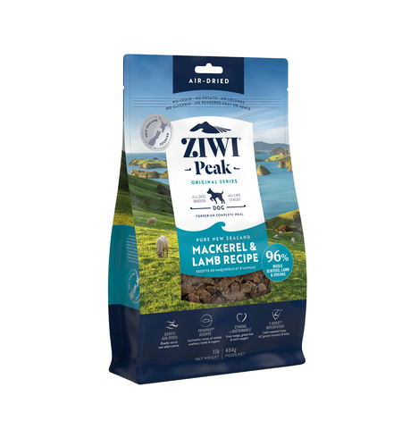 Ziwi Peak Air Dried New Zealand Mackerel & Lamb Dog Food 454g