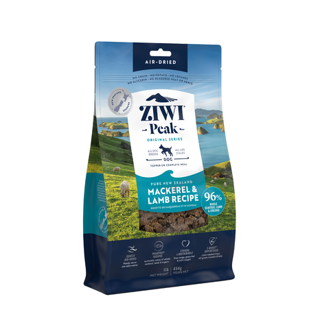 Ziwi Peak Air Dried New Zealand Mackerel & Lamb Dog Food 454g