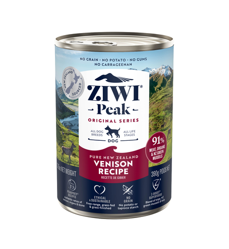 Ziwi Peak Venison Dog Food Can 390g