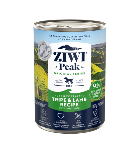 Ziwi Peak Tripe & Lamb Dog Food Can 390g