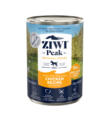 Ziwi Peak  Free Range Chicken Dog Food Can 390g