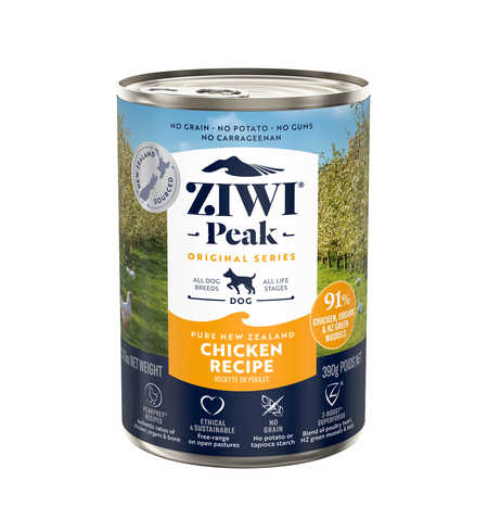 Ziwi Peak  Free Range Chicken Dog Food Can 390g