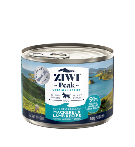 Ziwi Peak Canned Mackerel and Lamb Dog Food 170g