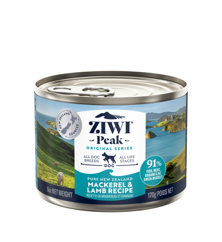 Ziwi Peak Canned Mackerel and Lamb Dog Food 170g