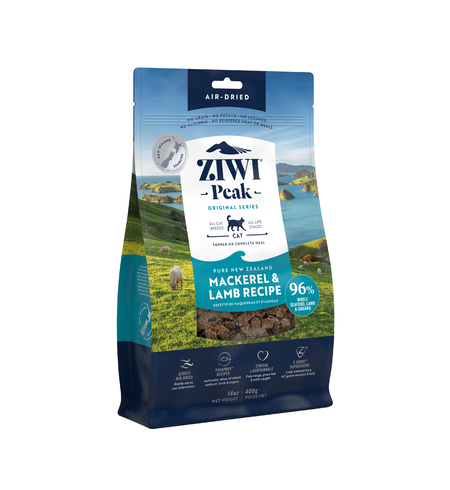 Ziwi Peak Air Dried New Zealand  Mackerel & Lamb Cat Food 400g