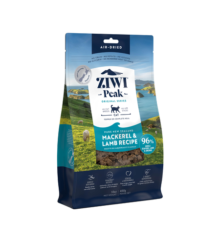 Ziwi Peak Air Dried New Zealand  Mackerel & Lamb Cat Food 400g