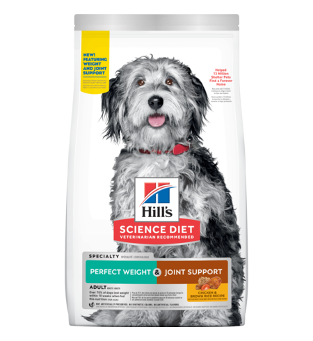 Hill's Science Diet Adult Perfect Weight + Joint Support Dry Dog Food 5.44kg