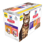 Hill’s Science Diet Adult Sensitive Skin & Stomach Variety Pack Cat Food Pouches 12x79.37g-cat-The Pet Centre