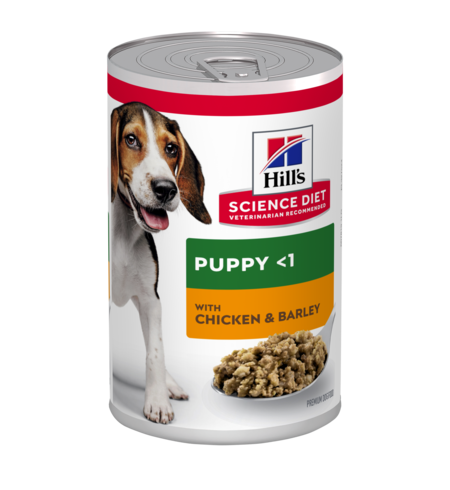 Hill's Science Diet Puppy with Chicken & Barley Canned Wet Dog Food 370g