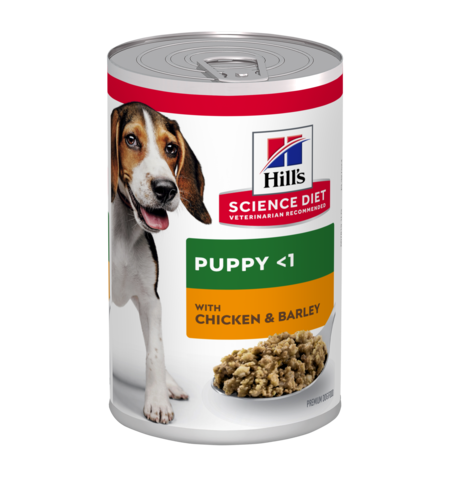 Hill's Science Diet Puppy with Chicken & Barley Canned Wet Dog Food 370g